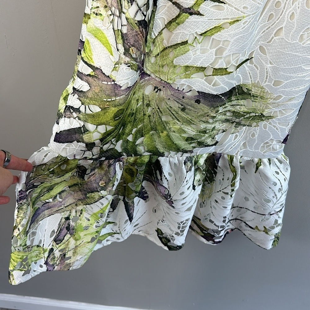 NWT Dress The Population Alea Tropical Print Lace Dress Size XS - Picture 9 of 16